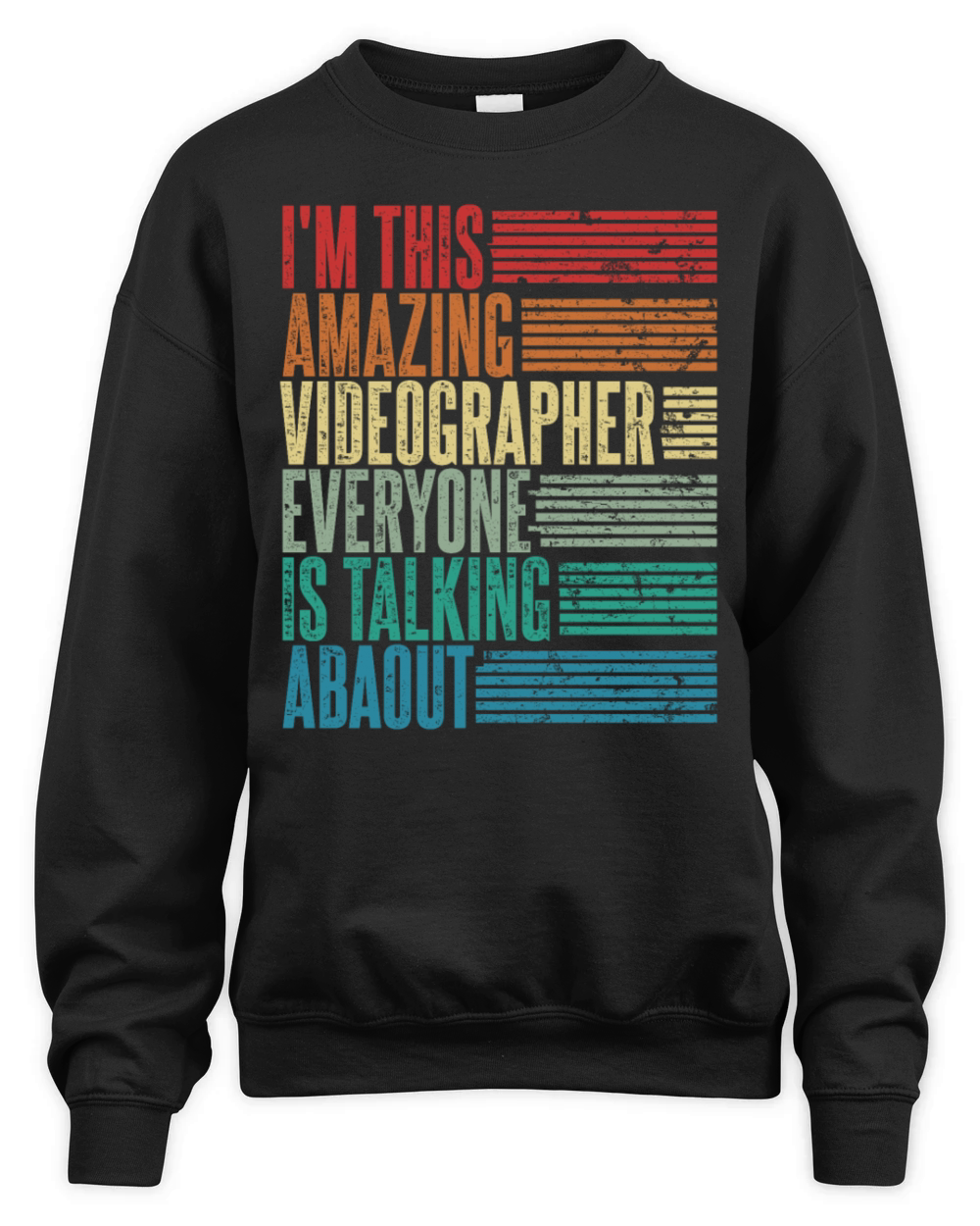 Vintage Videographer Profession Gift Retro Unisex Premium Crewneck Sweatshirt