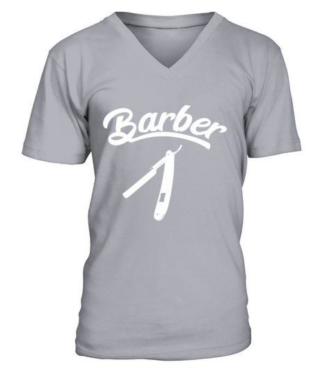 Barber Mens Womensfunny bday barberbest cute bar V-Neck T-shirt