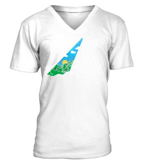 Cloudy Sky V-Neck T-shirt