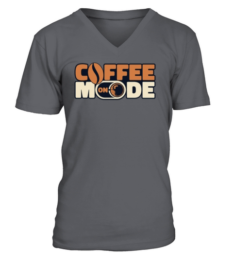 Coffee Mode On Latte Art Barista Queen Coffee V-Neck T-shirt