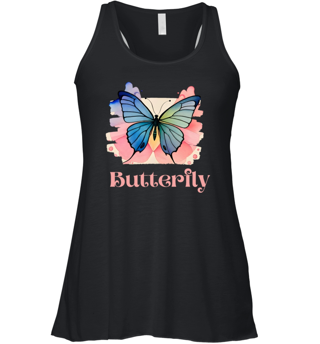 butterfly pattern Women's Flowy Tank Top