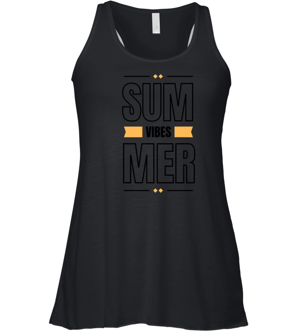 Summer Vibes design Hello Summer Season Women's Flowy Tank Top