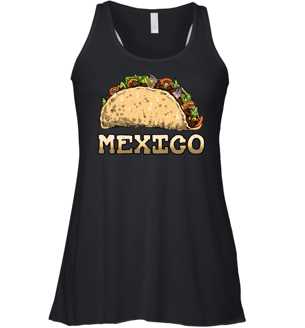 Vintage Mexican Food Mexico Taco Women's Flowy Tank Top