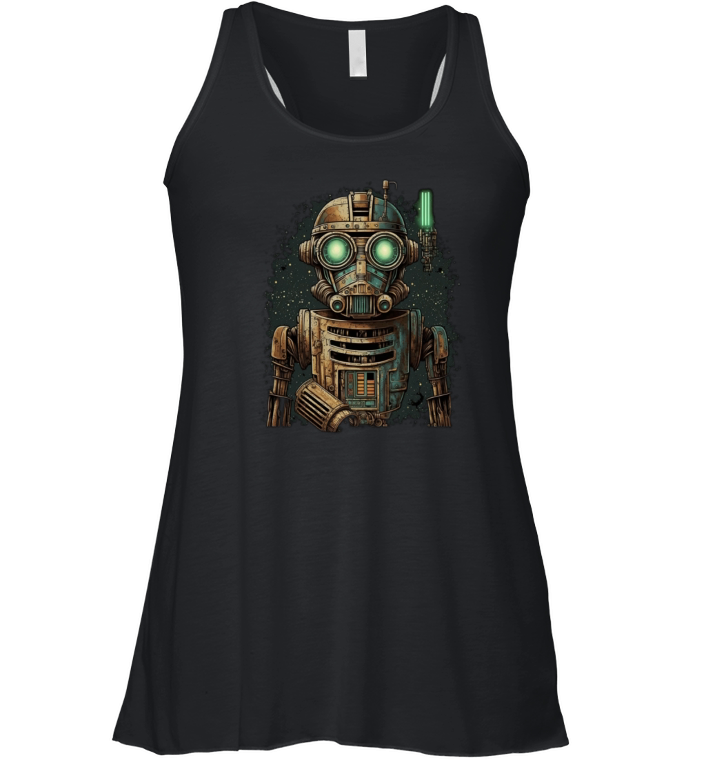 vintage robot Women's Flowy Tank Top