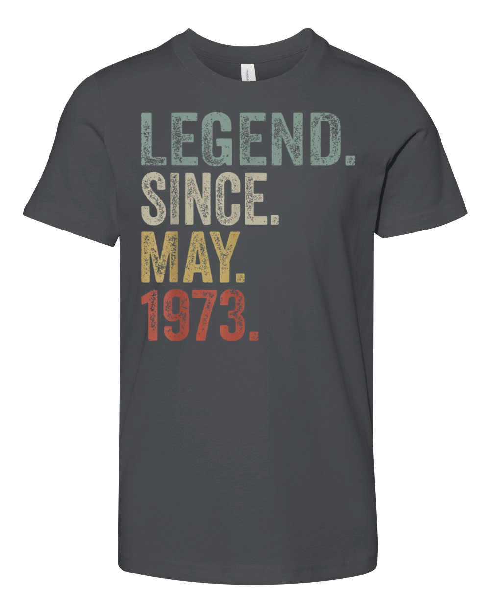 Funny 50 Years Old May 1973 Vintage Retro 50th Youth Unisex Jersey Tee