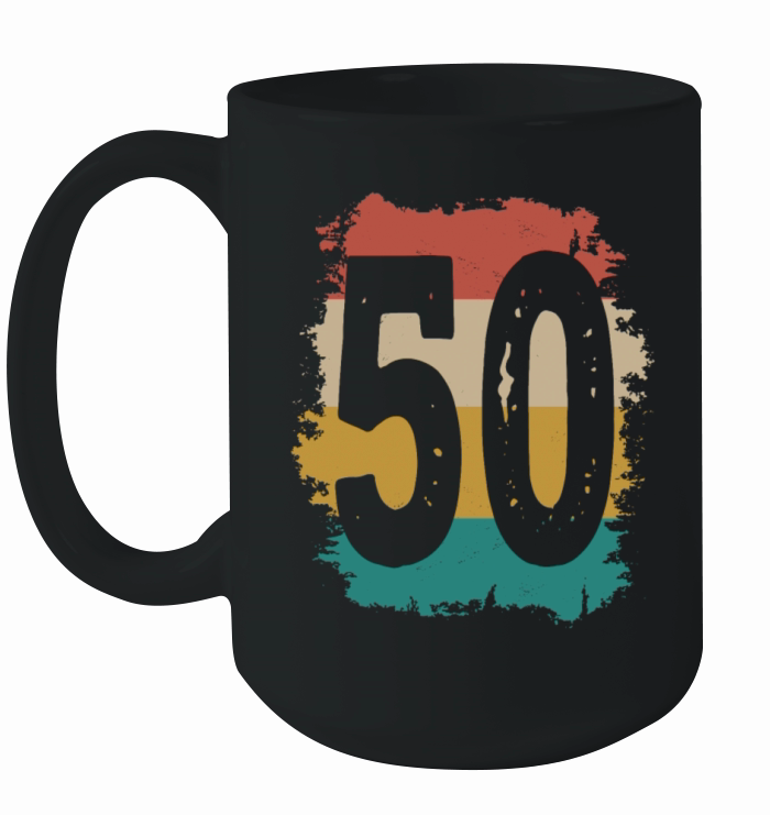 50th Birthday Retro 50 Years Old Vintage Ceramic Mug