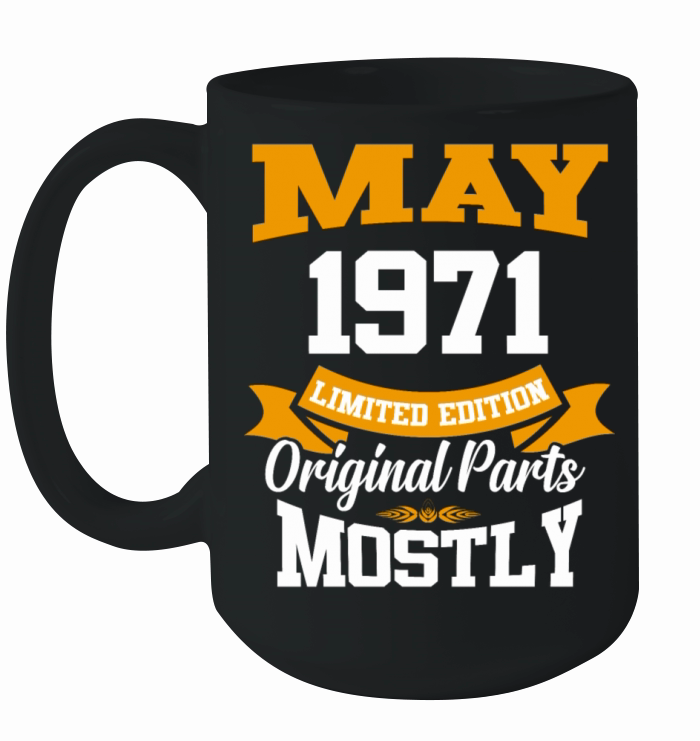May 1971 Vintage Birthday Present Ceramic Mug