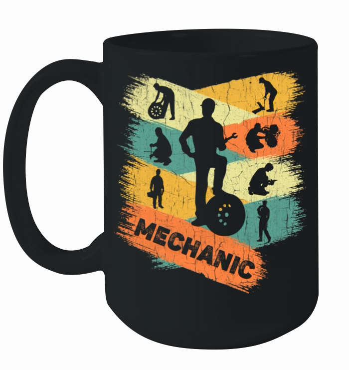 Retro Mechanic Ceramic Mug