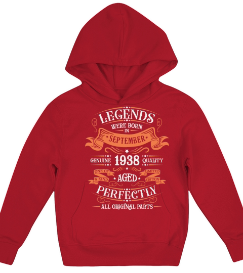 Birthday September 1938 Limited Edition Vintage Kids Hoodie