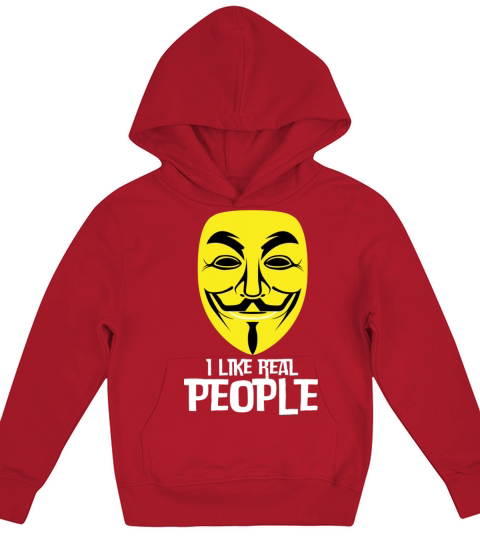 I Like Real People Sarcastic Funny Quote Kids Hoodie