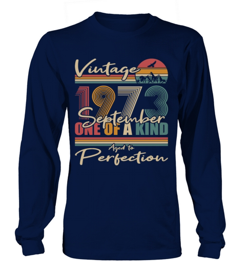 50th birthday september 1973 vintage 1973 Long sleeved Unisex