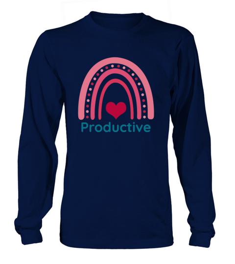 Productive Viva Magenta Boho Rainbow Long sleeved Unisex