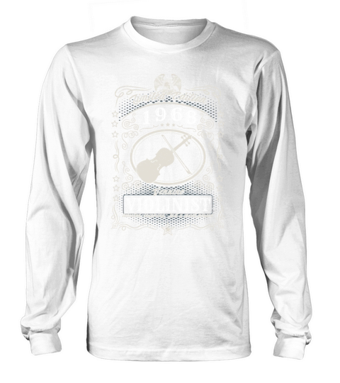 Vintage 1968 Violinist Birthday Gift Violin Player Long sleeved Unisex