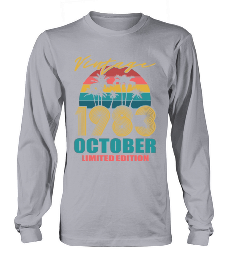 Vintage October 1983 Limited Edition Long sleeved Unisex