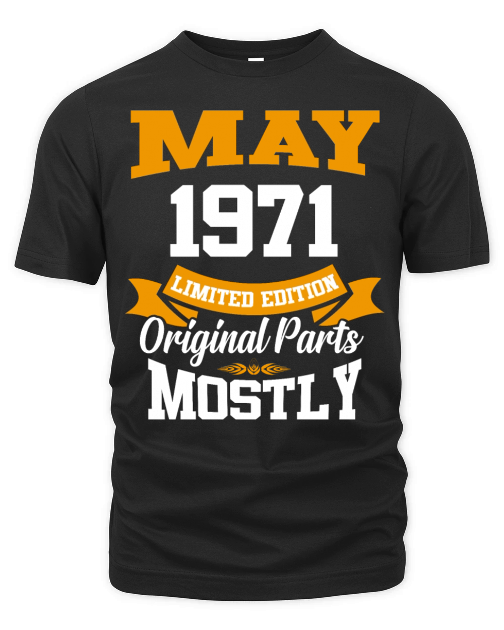 May 1971 Vintage Birthday Present Organic Unisex T-shirt