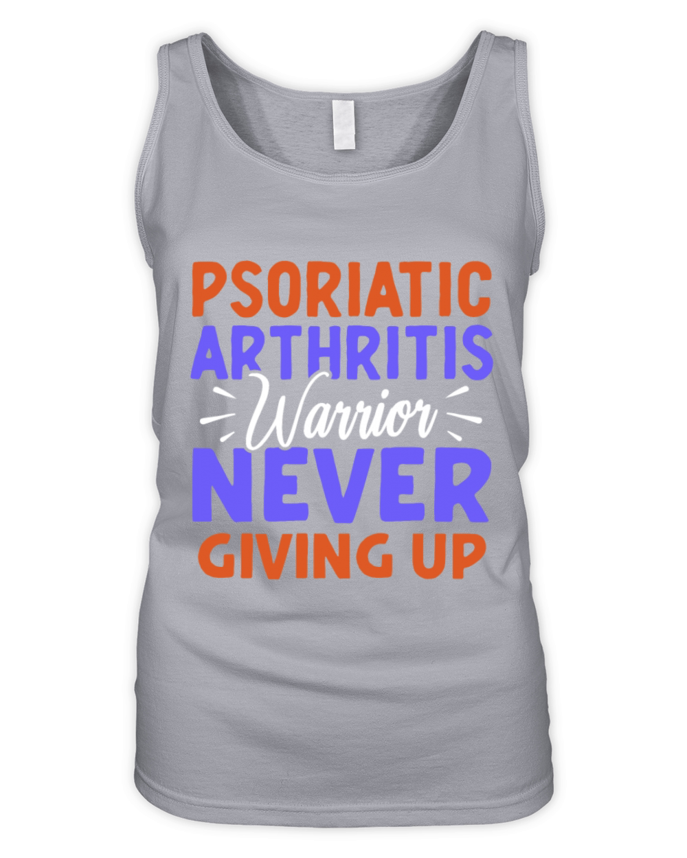 Psoriatic Arthritis Warrior Never Giving Up Organic Women's Tank Top
