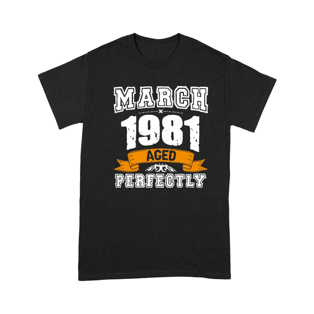 March 1981 Vintage Birthday Present Premium T-shirt