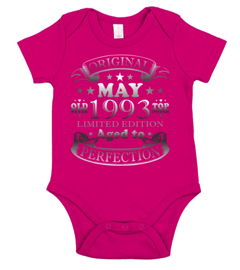 30th birthday man woman awesome may born 1993 Short Sleeve Baby One-Piece