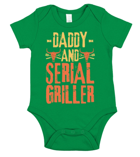 Dad and Serial Griller Short Sleeve Baby One-Piece