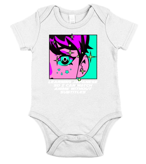 Learning Japanese So Can Watch Anime Without Subti Short Sleeve Baby One-Piece