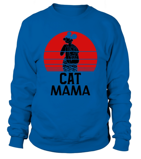 Vintage Cat Lover Shirt Retro Sunset Cat Mom Tee Sweatshirt Unisex