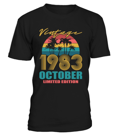 Vintage October 1983 Limited Edition T-Shirt Unisex