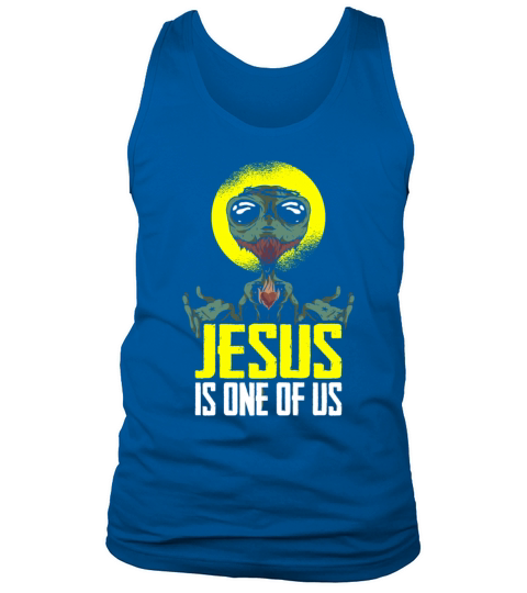 Christian Christianity Funny Alien Jesus Tank Top Unisex