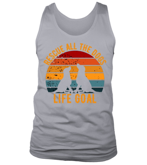 Rescue Dog Day Vintage Retro Tank Top Unisex