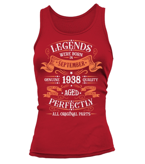 Birthday September 1938 Limited Edition Vintage Tank top Woman