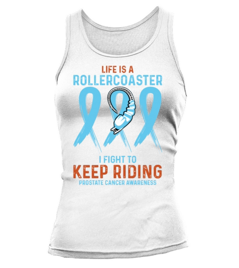 Light Blue Ribbon Fight Prostate Cancer Tank top Woman