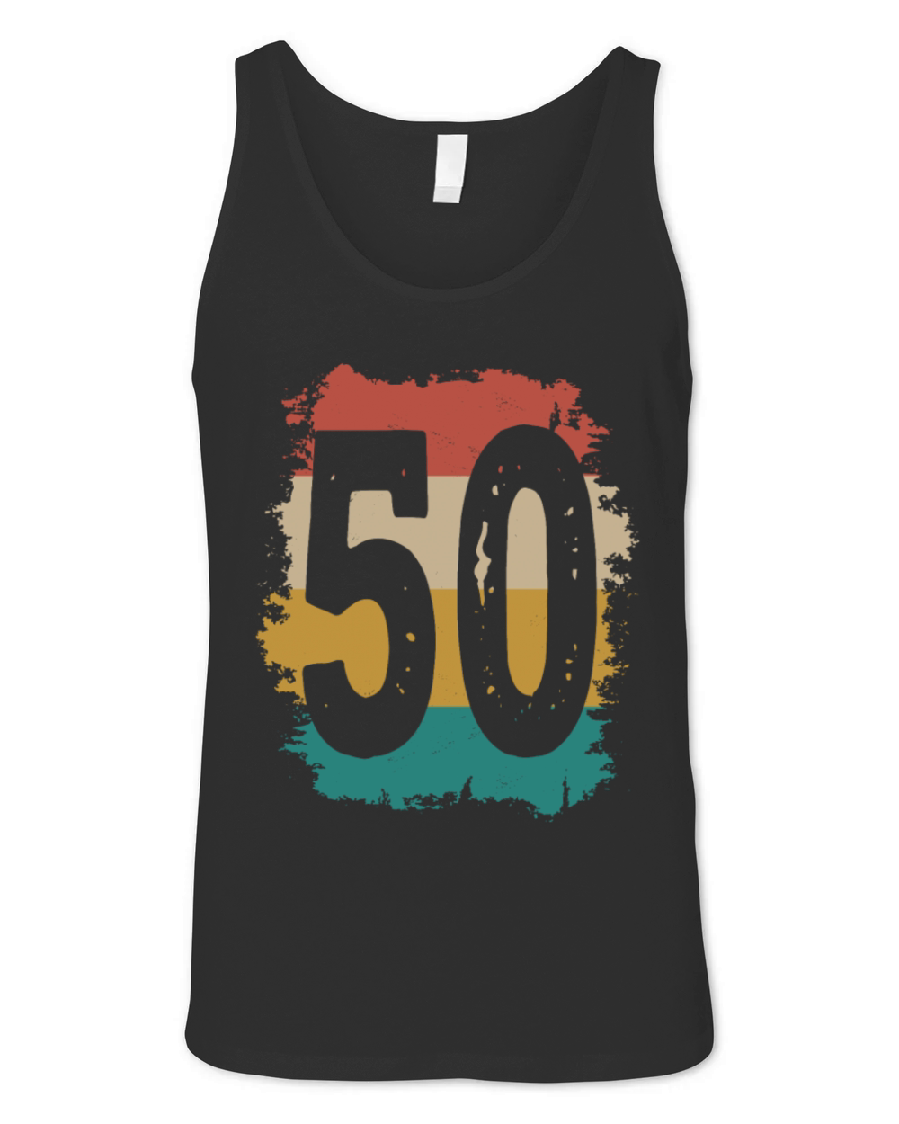 50th Birthday Retro 50 Years Old Vintage Unisex Jersey Tank