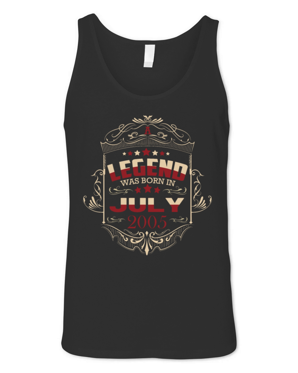 July 2005 Vintage Style 18th Birthday Unisex Jersey Tank
