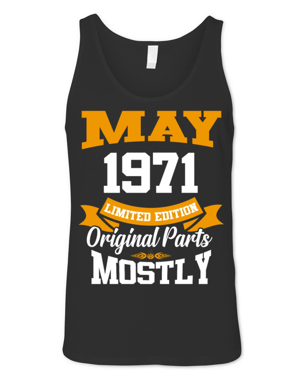 May 1971 Vintage Birthday Present Unisex Jersey Tank