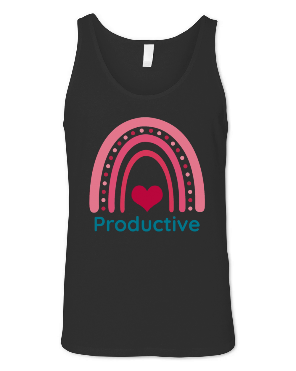 Productive Viva Magenta Boho Rainbow Unisex Jersey Tank
