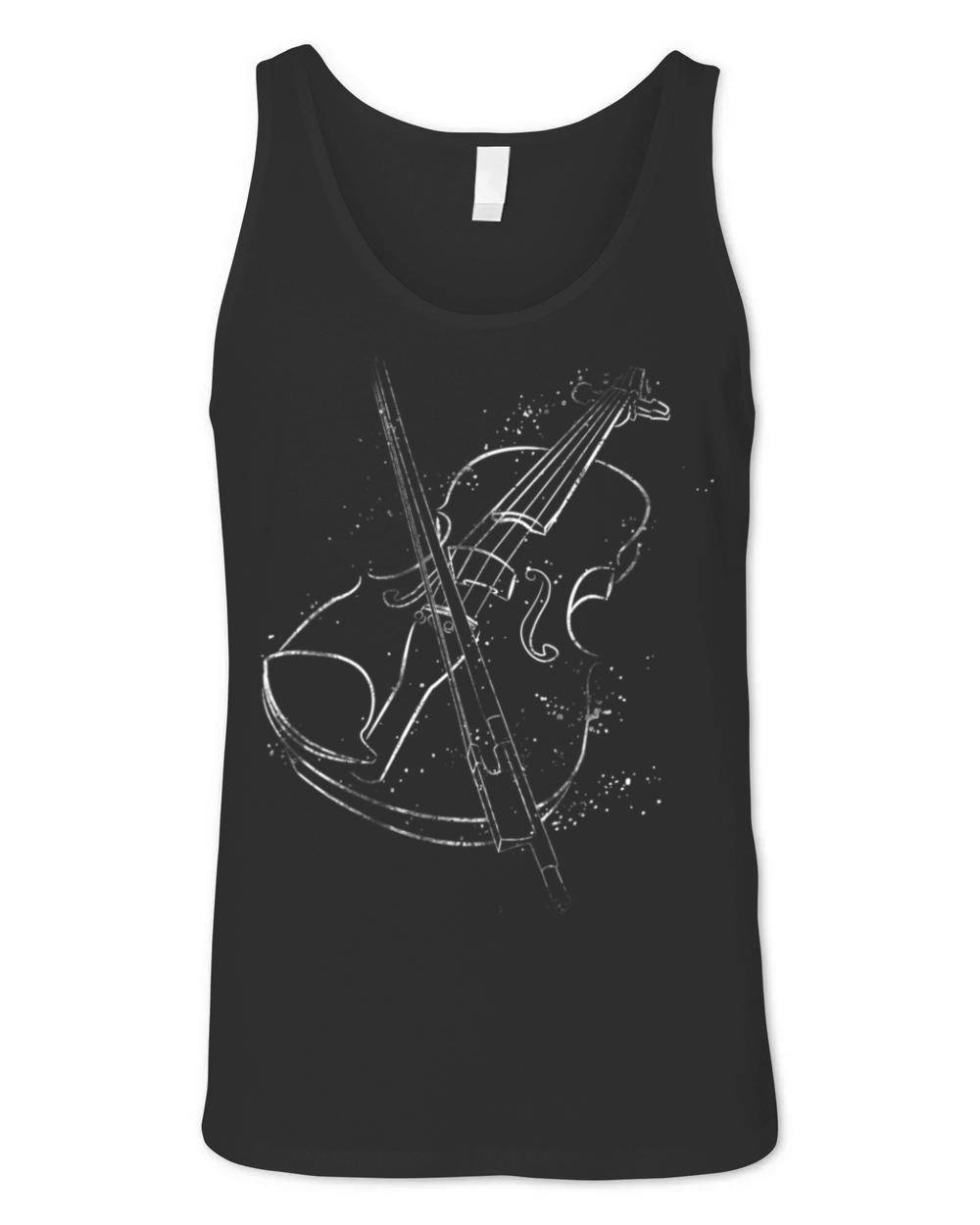 vintage violin music lovers Unisex Jersey Tank