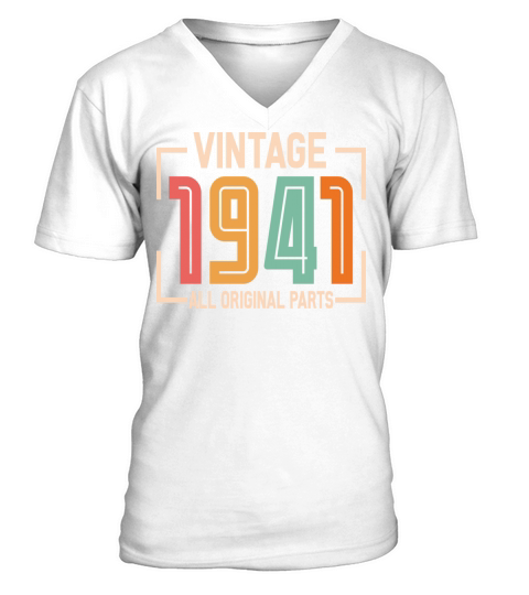 Vintage 1941 All Original Parts V-Neck T-shirt