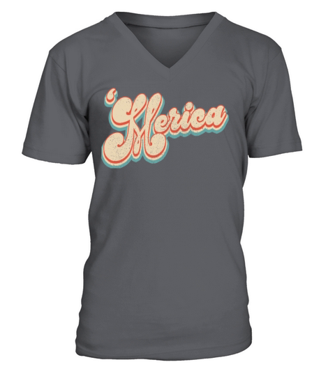 Vintage America Patriotic 4th of July V-Neck T-shirt