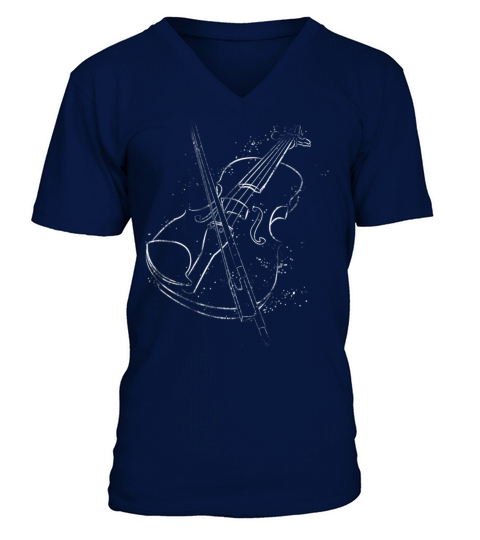 vintage violin music lovers V-Neck T-shirt