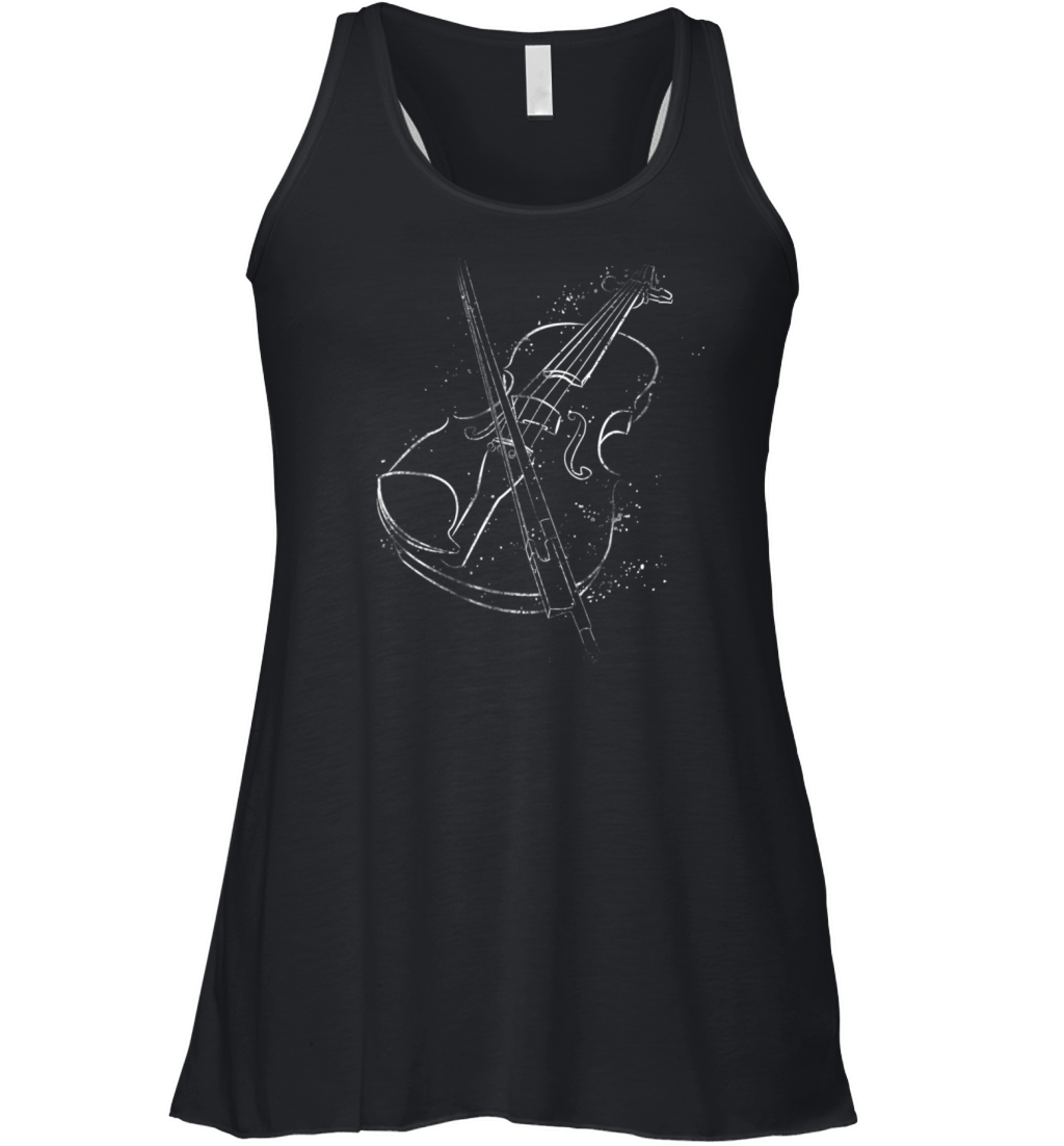 vintage violin music lovers Women's Flowy Tank Top