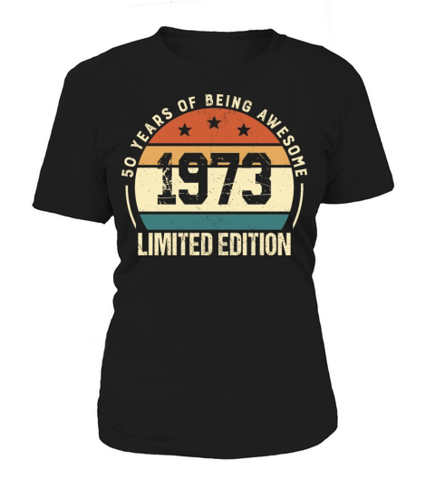 Vintage 50 Year Old Birthday Gifts 1973 Retro 50th Women's T-Shirt