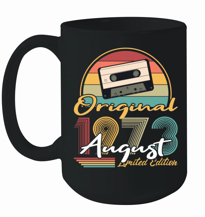 50th birthday august 1973 original 1973 Ceramic Mug