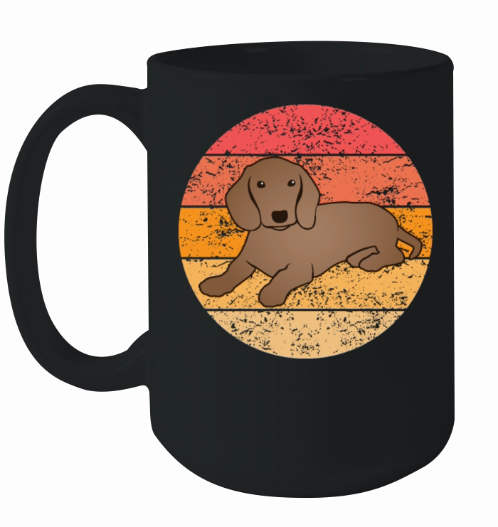 Dachshund Badger Dog Lover Retro Gift Ceramic Mug