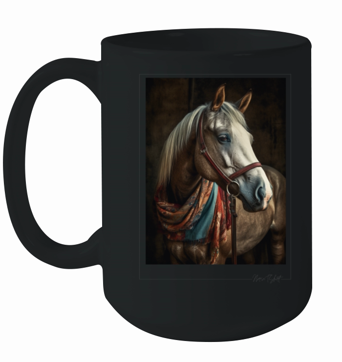 horse - vintage style Ceramic Mug