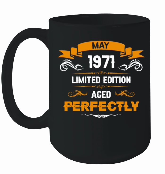 May 1971 Vintage Birthday Present Ceramic Mug