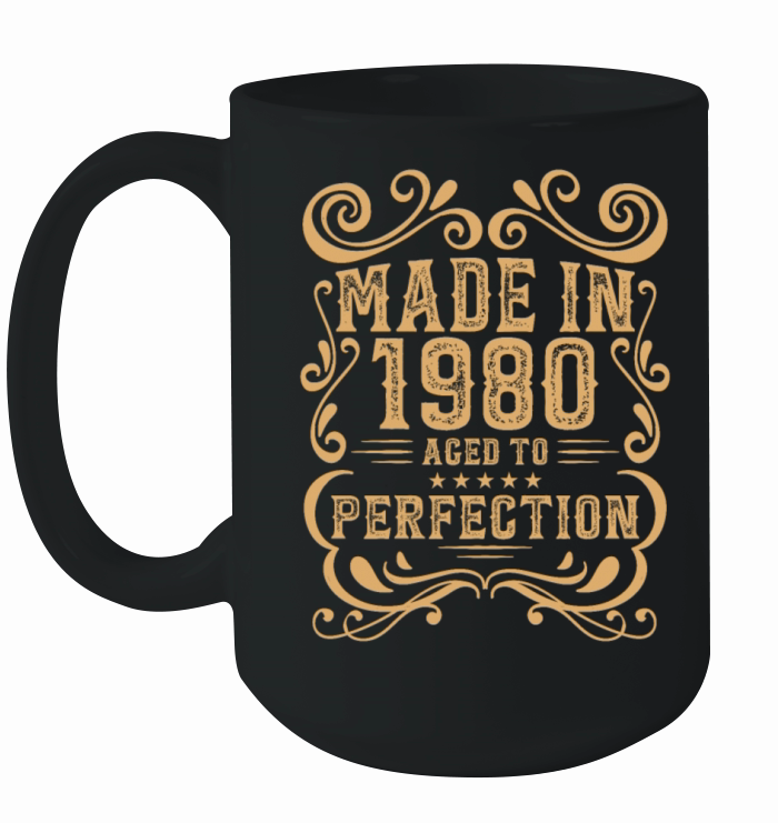 Vintage 1980 Aged to Perfection Ceramic Mug