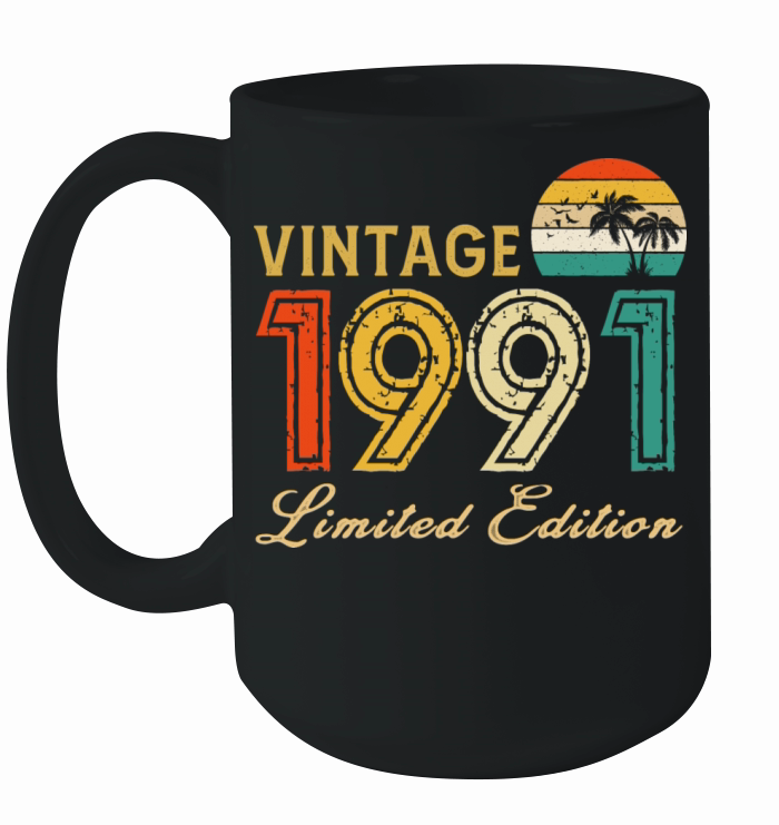 Vintage 1991 Limited Edition Made In 1991 Birthday Ceramic Mug