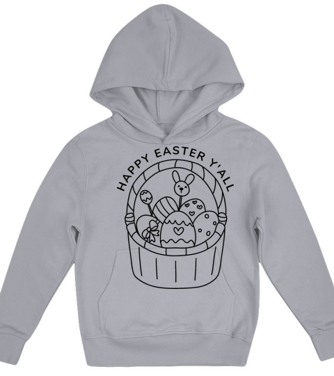 HAPPY EASTER YALL Kids Hoodie