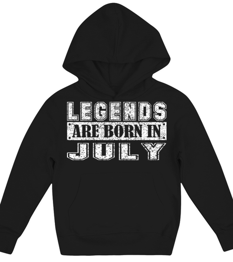 Legend are born in July Vintage Kids Hoodie