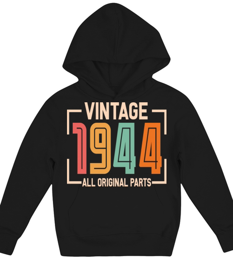 Vintage 1944 All Original Parts Kids Hoodie