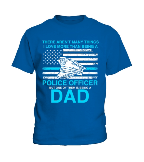 Best police father vintage Kids T-Shirt